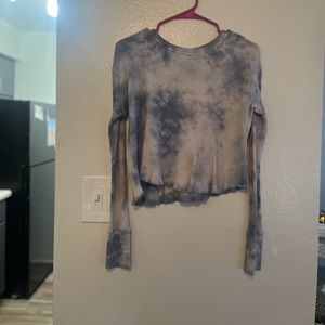 Tye Dye long sleeve crop top